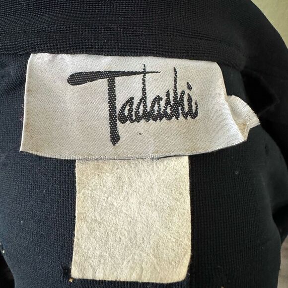 Tadashi Shoji Women's Brass Studded Suit Set Black 2 Piece Bold Office Statement - Picture 7 of 10